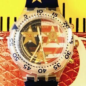 Swatch watch AMERICAN DREAM SEK103 1995 Aquachrono New old stock